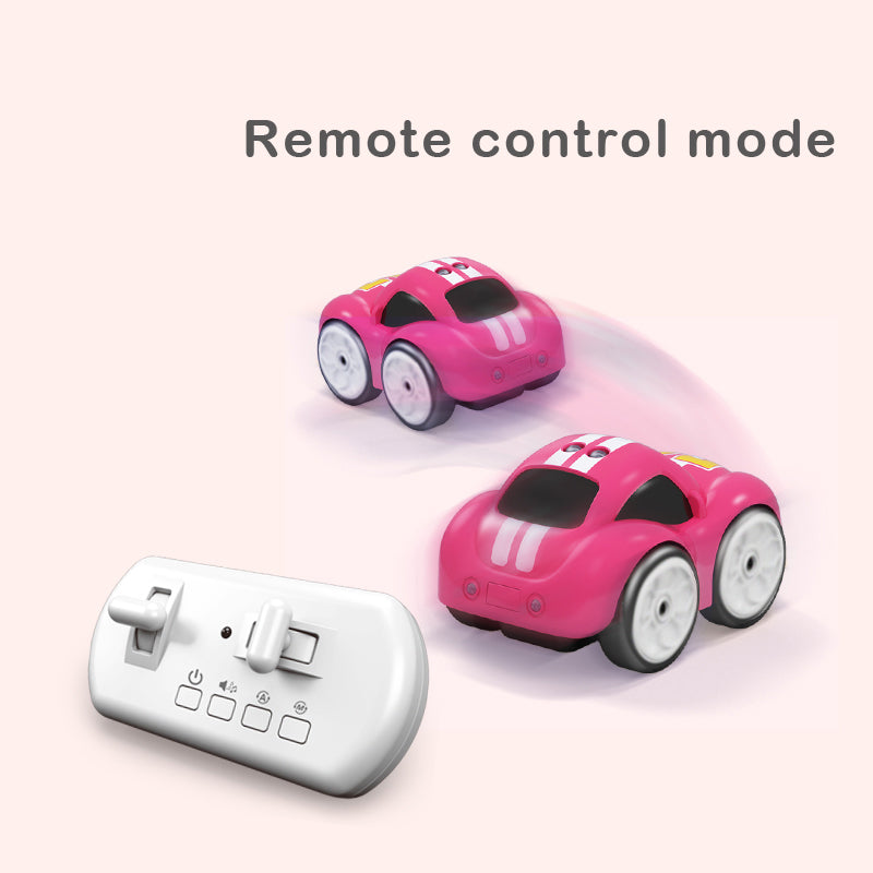 2.4GHz Patrol Mode Mini RC Car | Obstacle Avoidance, USB Rechargeable, 60-Min Playtime | Kids’ Remote Control Toy