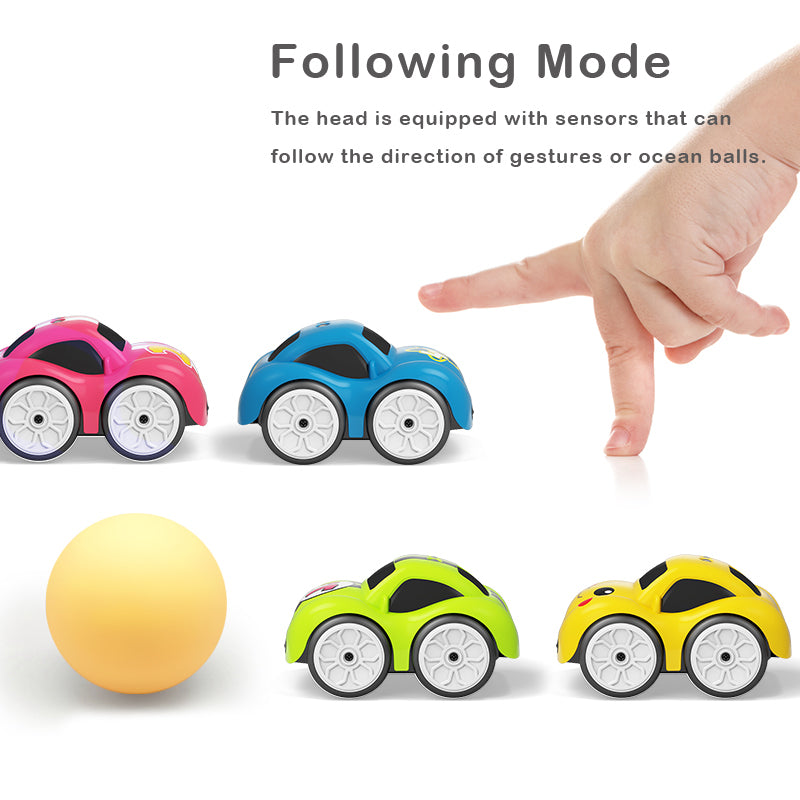 2.4GHz Patrol Mode Mini RC Car | Obstacle Avoidance, USB Rechargeable, 60-Min Playtime | Kids’ Remote Control Toy