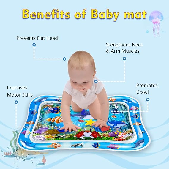 Sale Inflatable Leakproof Water Mat For Kids / Inflatable Tummy Time Mat – Random Color
