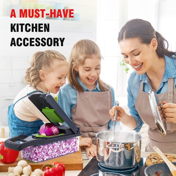 16 In1 Mandoline Slicer Veggie Food Chopper Vegetable Cutter Tomato Carrot Grater Cheese French Onion Shredders Kitchen Tool