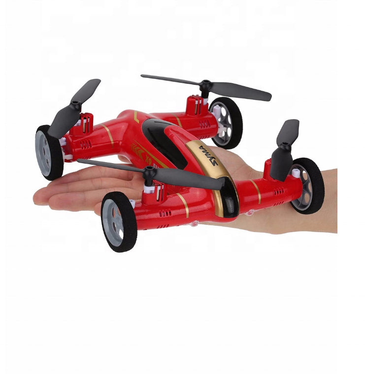 2-in-1 RC Flying Car Drone | 2.4GHz 4CH Quadcopter with 6-Axis Gyro, 360° Flips, Air-Ground Dual Mode