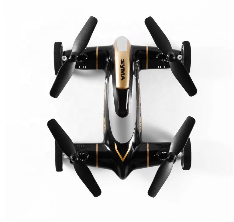 2-in-1 RC Flying Car Drone | 2.4GHz 4CH Quadcopter with 6-Axis Gyro, 360° Flips, Air-Ground Dual Mode